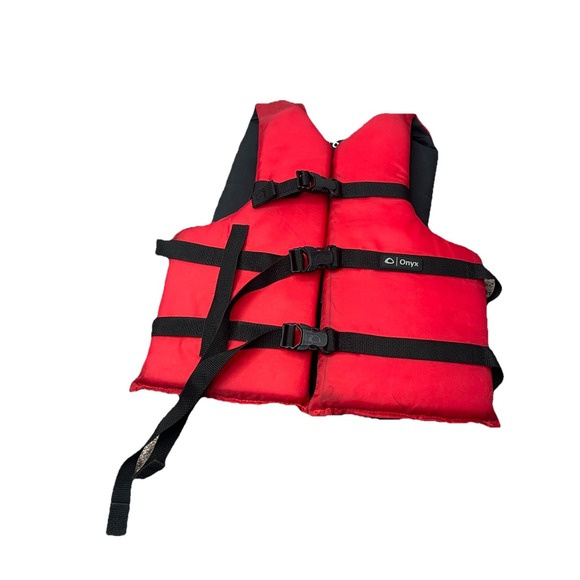 Onyx Red Lifejacket Life Vest 90lbs & Up 30"-52" chest - Picture 1 of 8